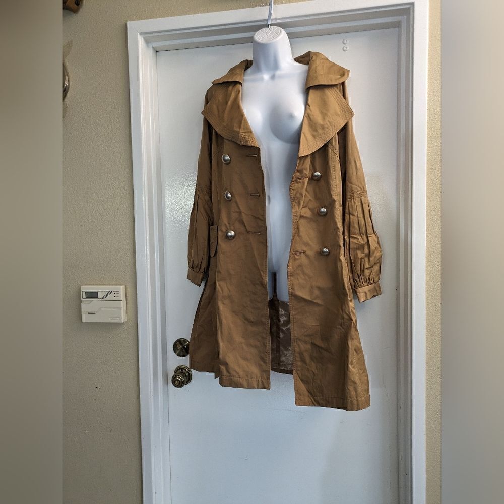 Vertigo Paris Tan rain coat size M - Picture 4 of 6